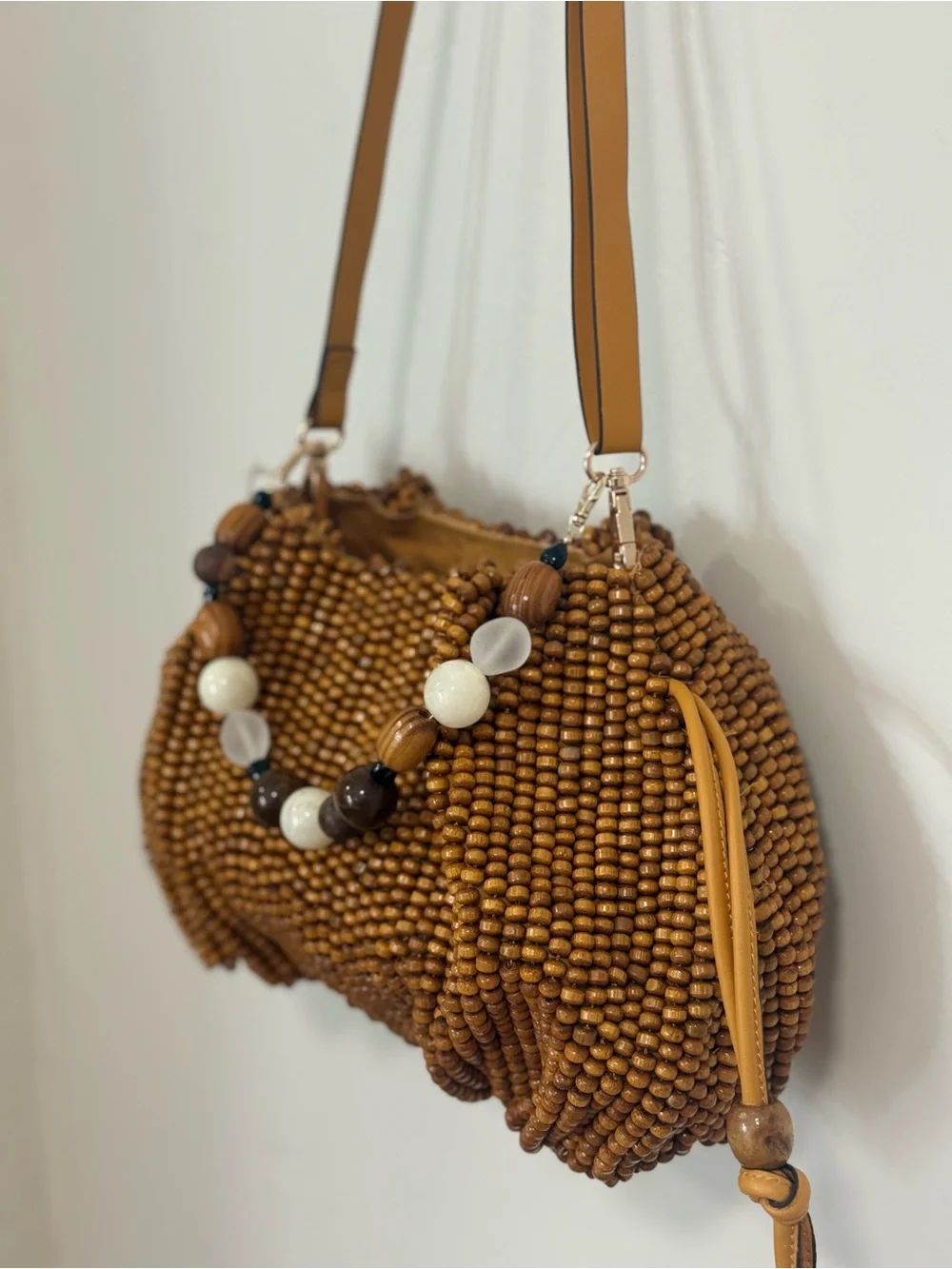 Celandine Beaded Cinched Clutch Bag